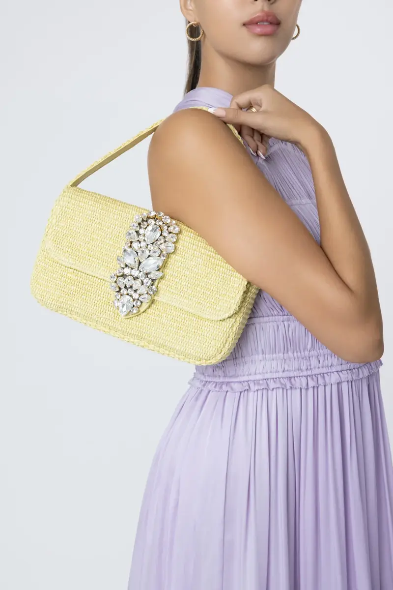 GEDEBE Habibi Bag - Raffia Zest | Thumbnail 3