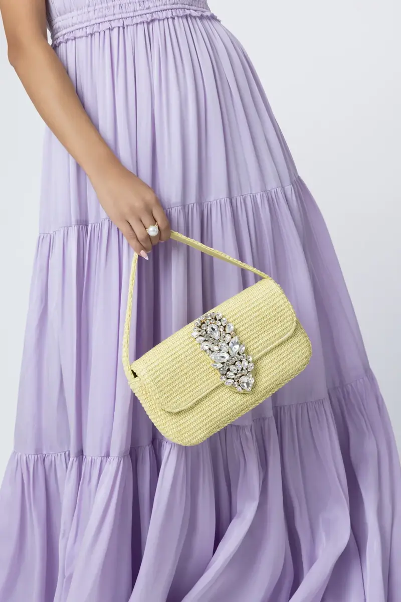 GEDEBE Habibi Bag - Raffia Zest | Thumbnail 4