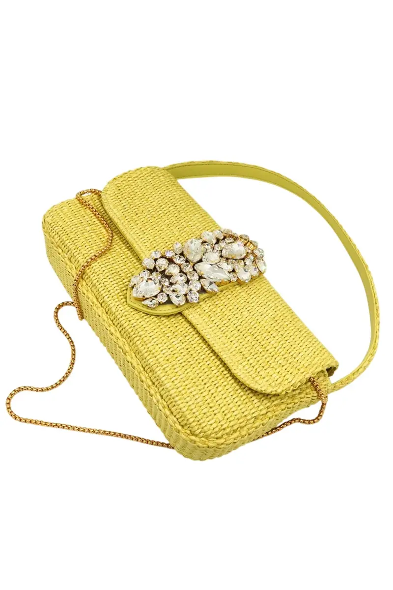 GEDEBE Habibi Bag - Raffia Zest | Thumbnail 6