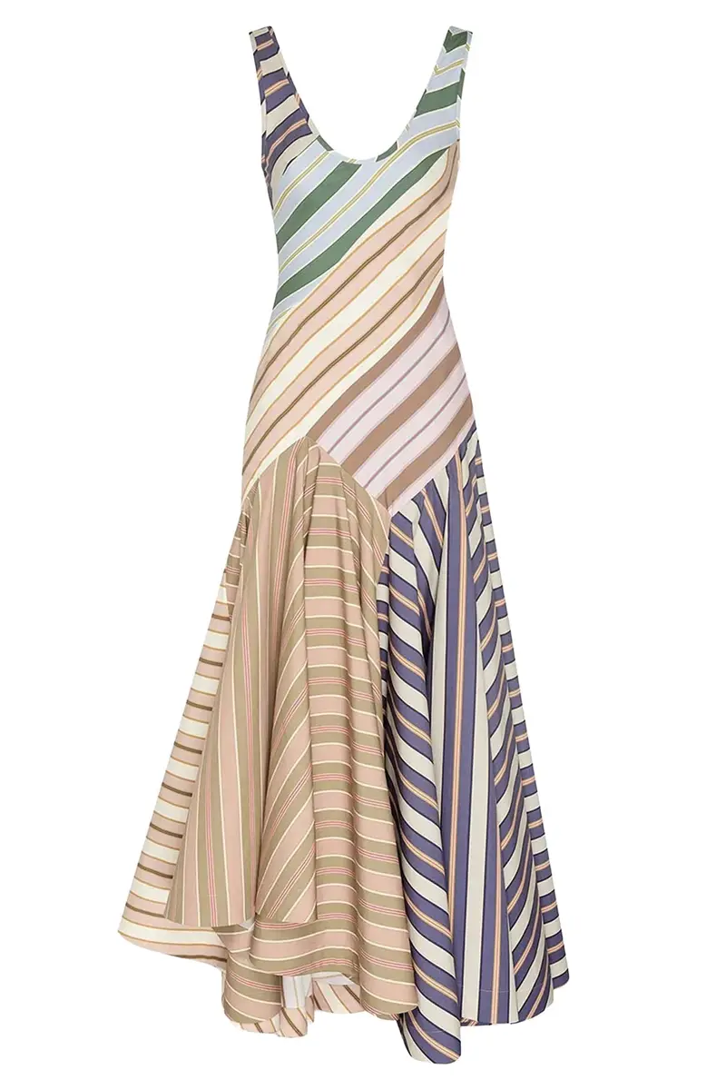 Clash Poplin Maxi Dress