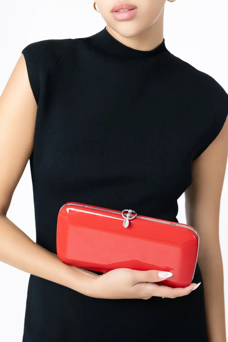 JEFFREY LEVINSON Finley Clutch - Touring Red | Thumbnail 2 JEFFREY LEVINSON Finley Clutch - Touring Red | Thumbnail 2