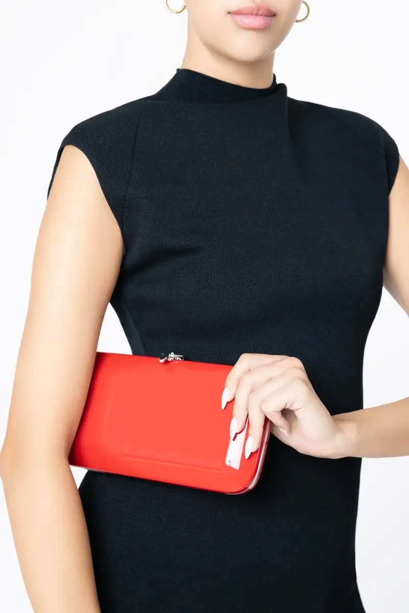 JEFFREY LEVINSON Finley Clutch - Touring Red | Thumbnail 4 JEFFREY LEVINSON Finley Clutch - Touring Red | Thumbnail 4