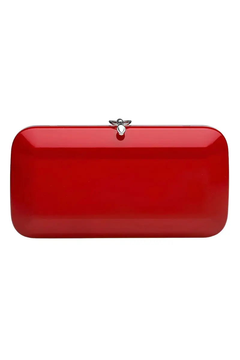 JEFFREY LEVINSON Finley Clutch - Touring Red