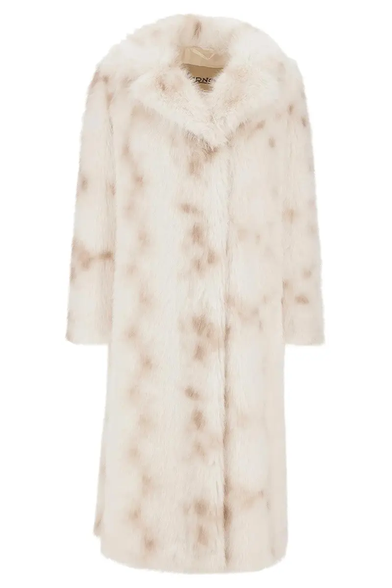 HERNO Faux Fur Long Coat