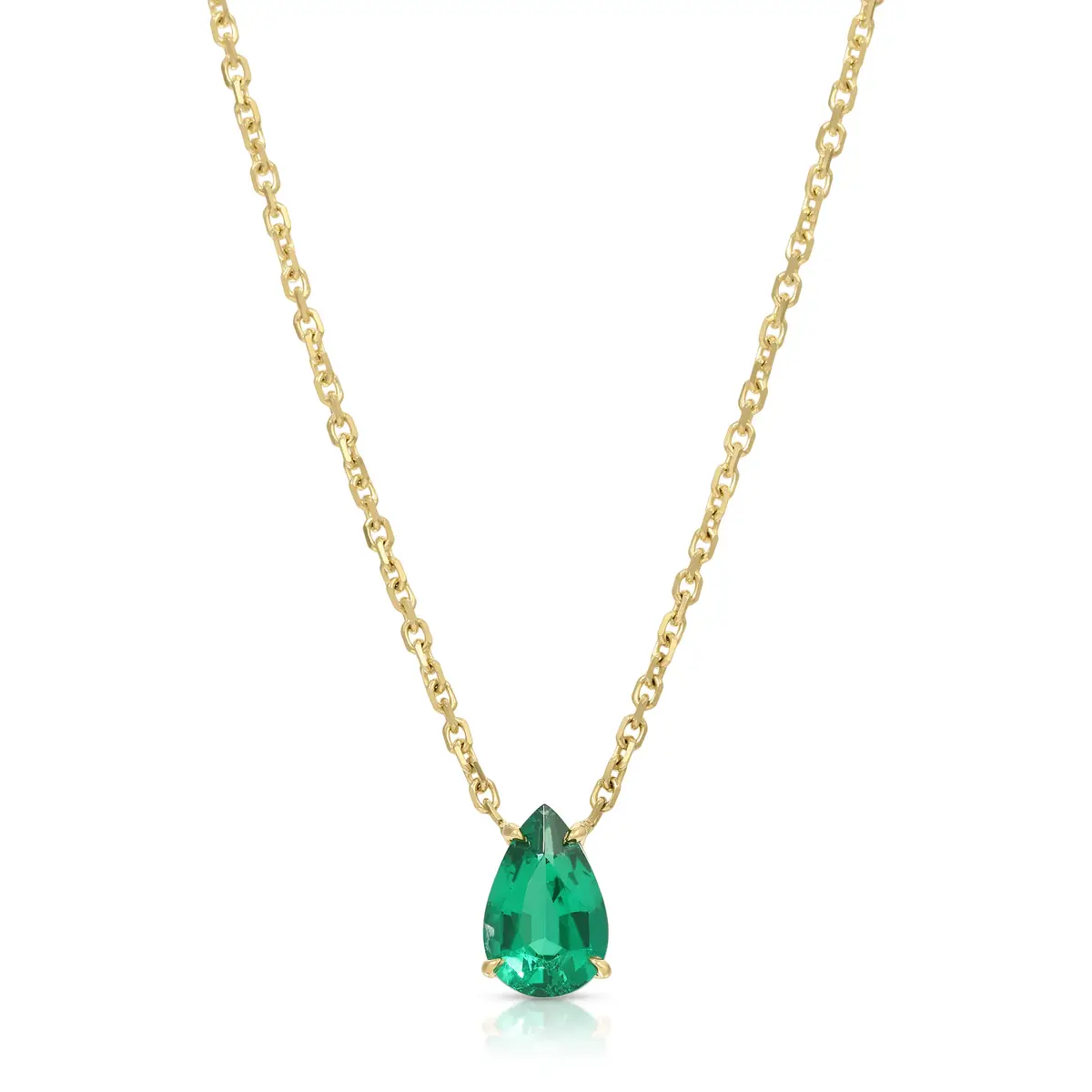 Anita Ko EMERALD PEAR NECKLACE