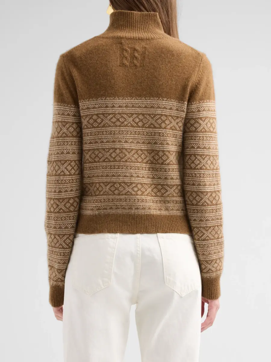 Nili Lotan Women's Fellini Fair-Isle Cashmere-Alpaca Sweater | Thumbnail 3