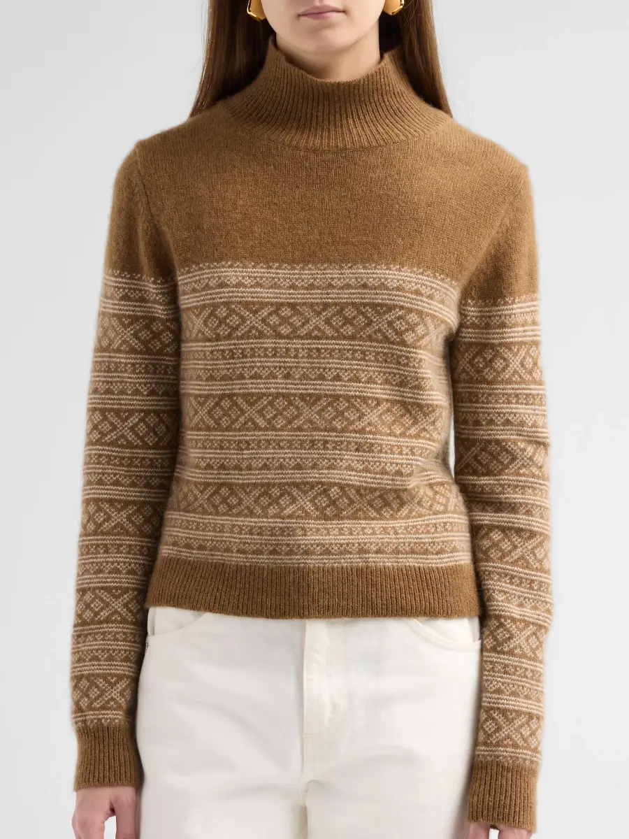 Nili Lotan Women's Fellini Fair-Isle Cashmere-Alpaca Sweater | Thumbnail 5