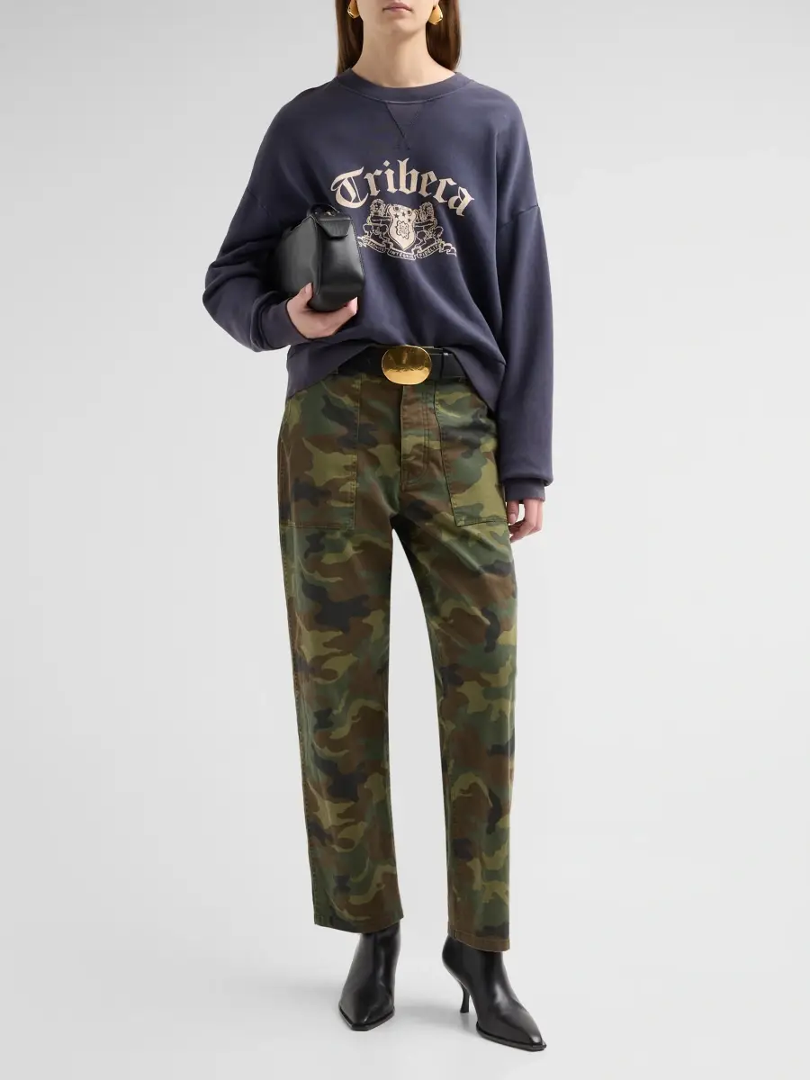 Nili Lotan Women's Earl Camouflage Cotton-Blend Cargo Pants | Thumbnail 2 Nili Lotan Women's Earl Camouflage Cotton-Blend Cargo Pants | Thumbnail 2