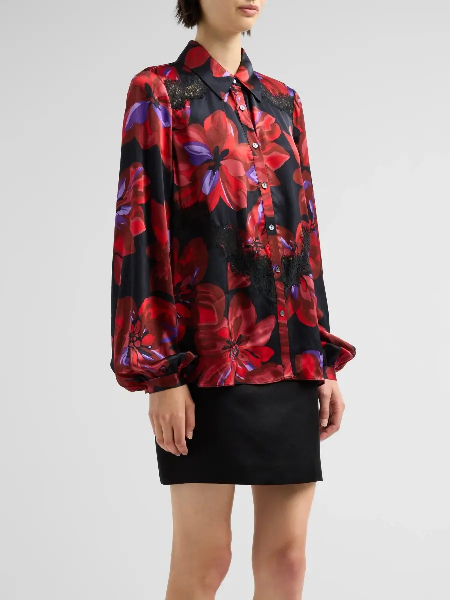 Ramy Brook Women's Franki Floral Oversized Blouse | Thumbnail 4 Ramy Brook Women's Franki Floral Oversized Blouse | Thumbnail 4