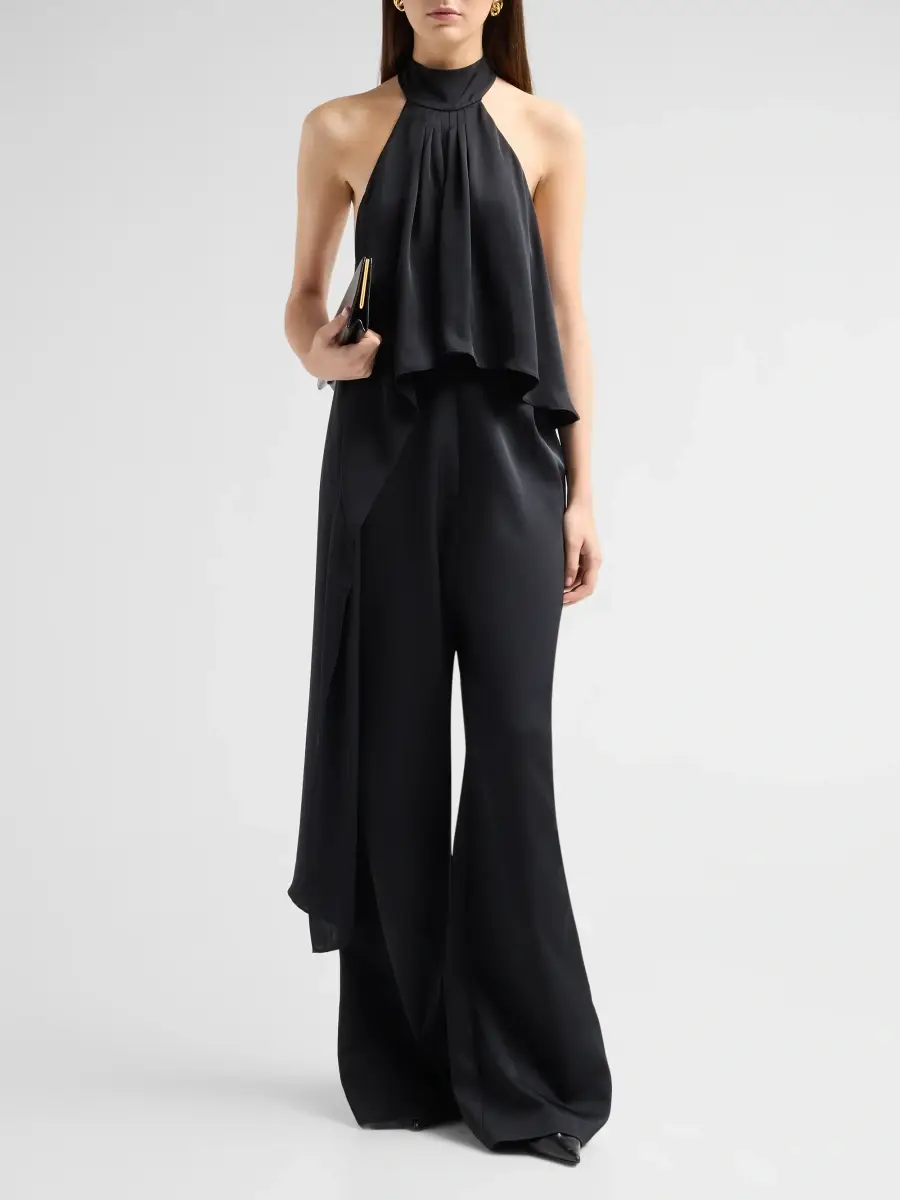 Ramy Brook Women's Clarice Ruffled Halterneck Jumpsuit | Thumbnail 2 Ramy Brook Women's Clarice Ruffled Halterneck Jumpsuit | Thumbnail 2