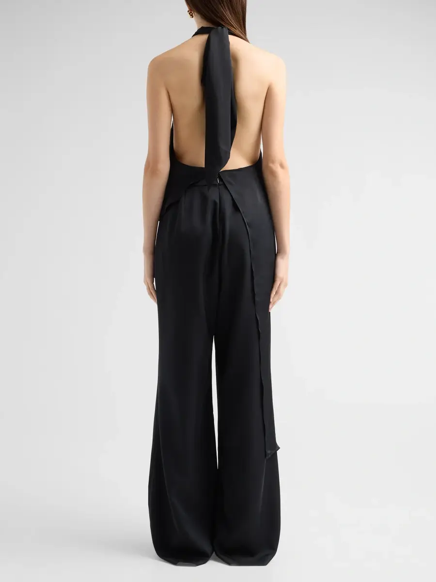 Ramy Brook Women's Clarice Ruffled Halterneck Jumpsuit | Thumbnail 3 Ramy Brook Women's Clarice Ruffled Halterneck Jumpsuit | Thumbnail 3