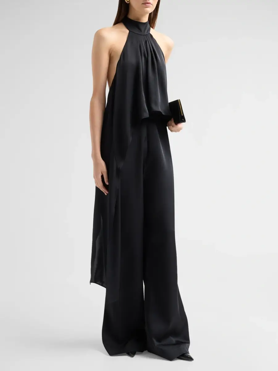Ramy Brook Women's Clarice Ruffled Halterneck Jumpsuit | Thumbnail 4 Ramy Brook Women's Clarice Ruffled Halterneck Jumpsuit | Thumbnail 4