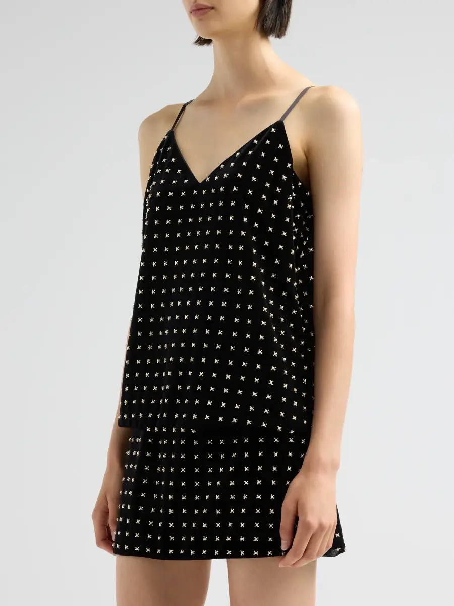 Ramy Brook Women's Bridgette Embellished V-Neck Camisole | Thumbnail 4 Ramy Brook Women's Bridgette Embellished V-Neck Camisole | Thumbnail 4