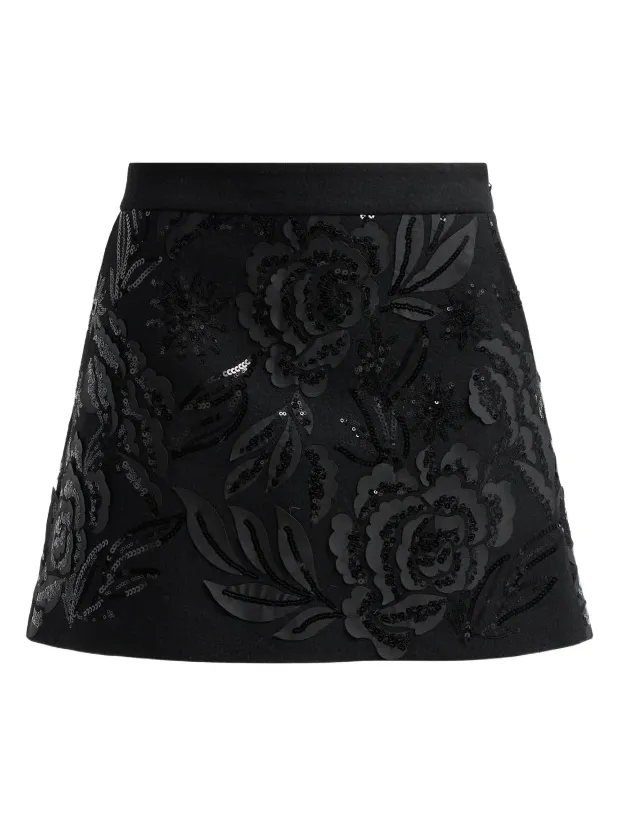 Ramy Brook Women's Mellie Embellished A-Line Mini Skirt
