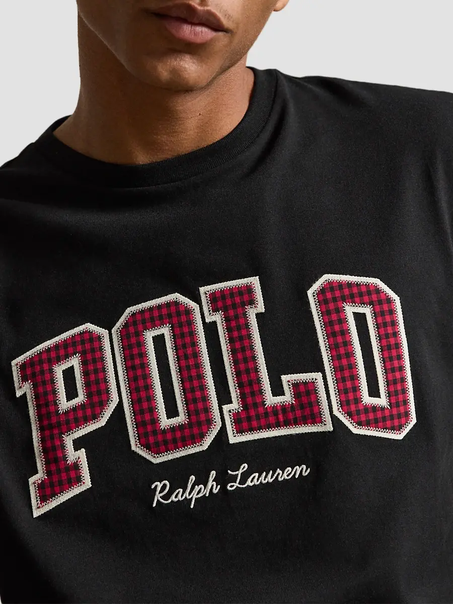 Polo Ralph Lauren Men's Plaid Logo Cotton Jersey T-Shirt | Thumbnail 5 Polo Ralph Lauren Men's Plaid Logo Cotton Jersey T-Shirt | Thumbnail 5