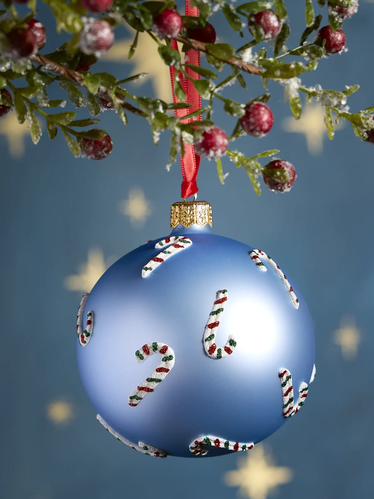 Thomas Glenn Candy Cane Lane Glass Ornament