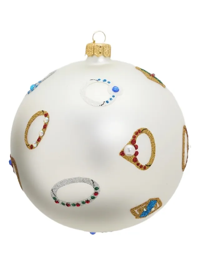 Thomas Glenn Put A Ring On It Glass Ornament