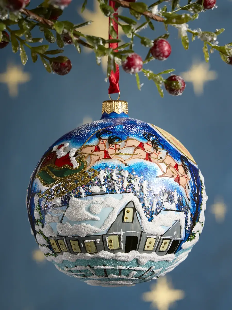 On Dasher Glass Ornament On Dasher Glass Ornament