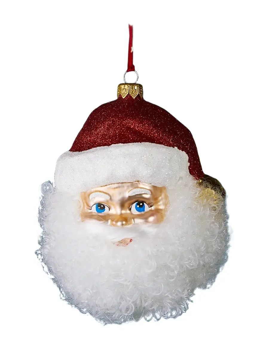 The Beard of His Chin Glass Ornament The Beard of His Chin Glass Ornament