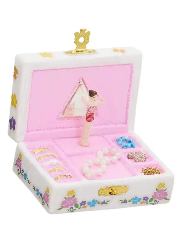 Cody Foster & Co Vintage Ballerina Jewelry Box Ornament