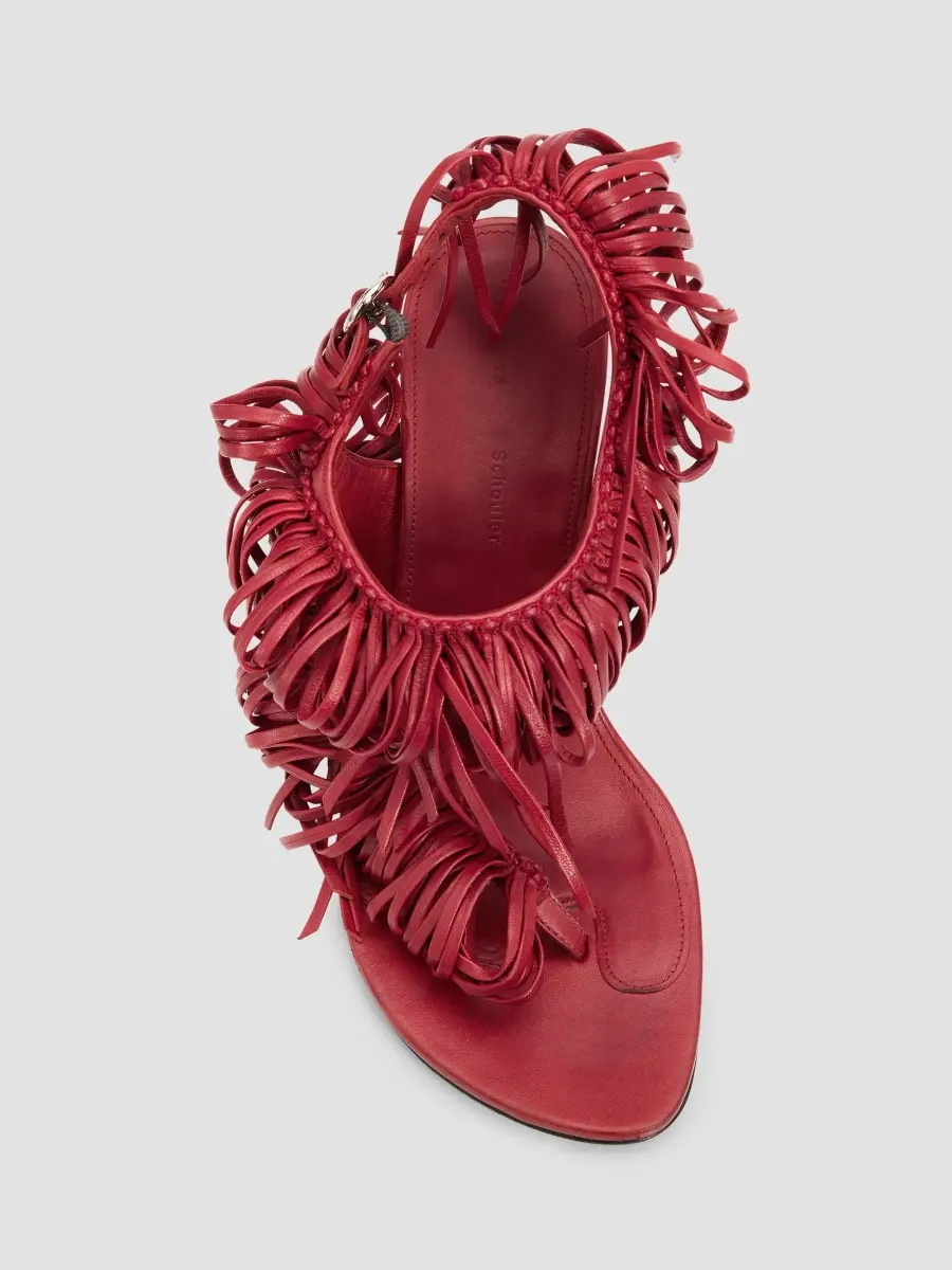 Proenza Schouler Women's Tee 85MM Nappa Leather Loop Sandals | Thumbnail 6 Proenza Schouler Women's Tee 85MM Nappa Leather Loop Sandals | Thumbnail 6