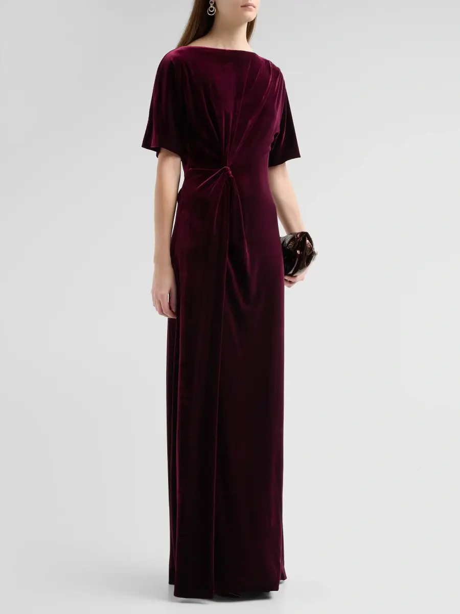 BLACK HALO Women's Cecil Velvet Gown | Thumbnail 4 BLACK HALO Women's Cecil Velvet Gown | Thumbnail 4