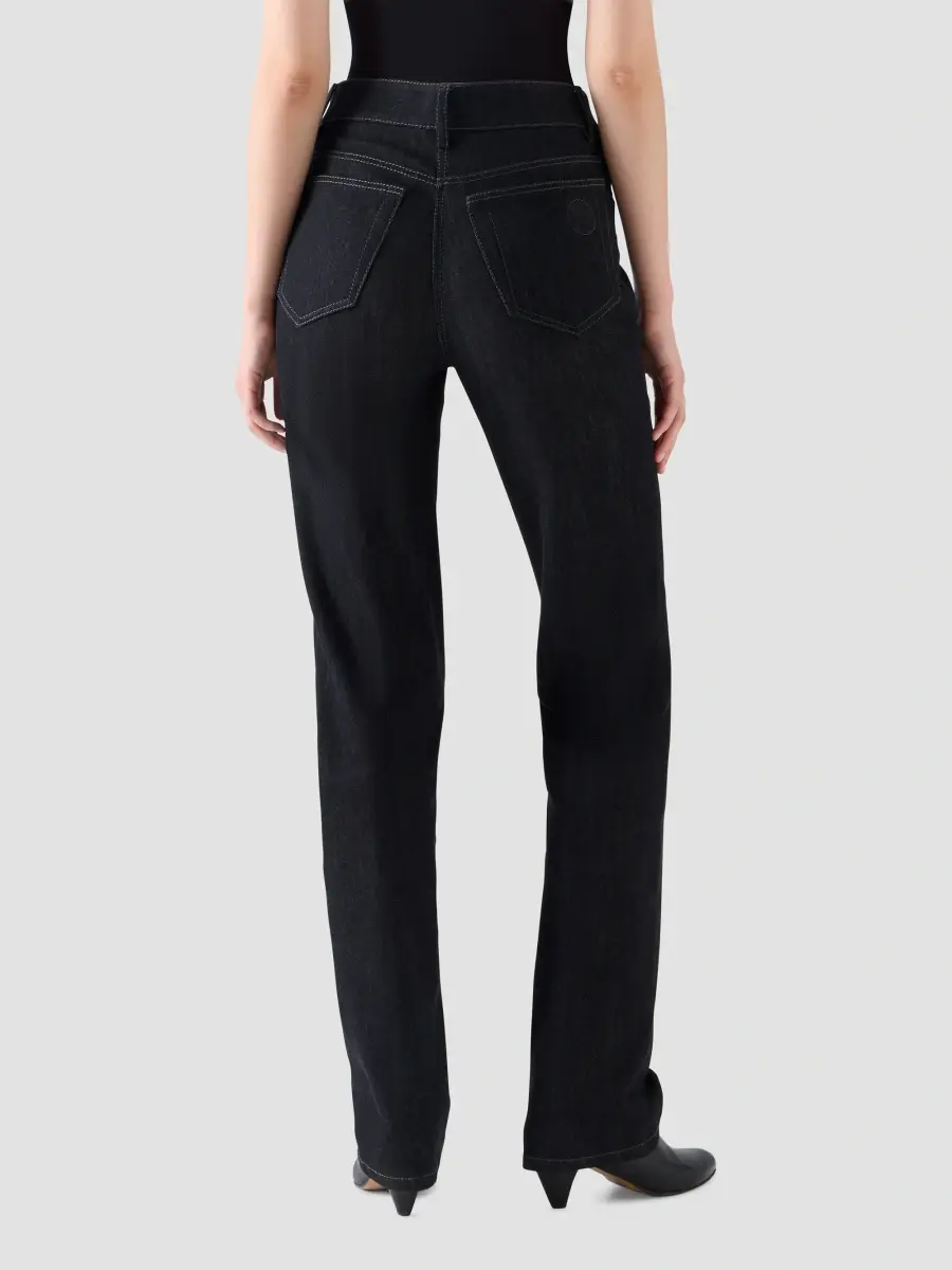 Akris punto Women's Chess High-Rise Straight Jeans | Thumbnail 3 Akris punto Women's Chess High-Rise Straight Jeans | Thumbnail 3