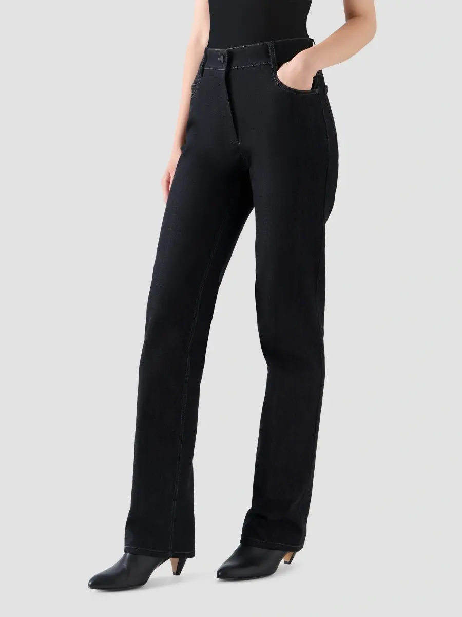 Akris punto Women's Chess High-Rise Straight Jeans | Thumbnail 5 Akris punto Women's Chess High-Rise Straight Jeans | Thumbnail 5