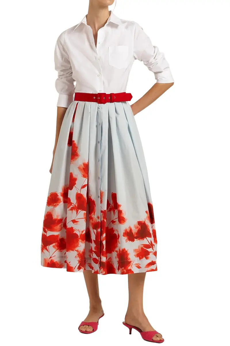 SARA ROKA Nydia Dress - Light Patel Blue