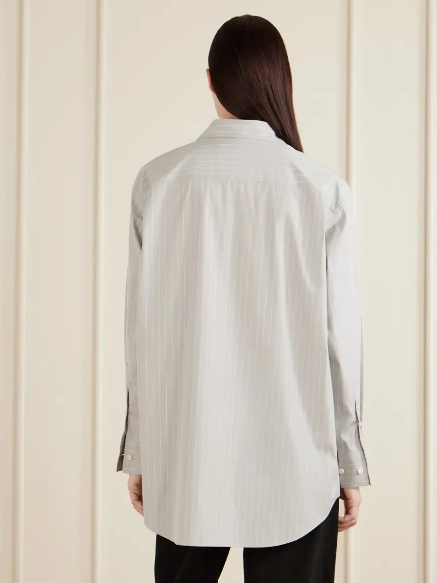 Phoebe Philo Pinstripe cotton-poplin shirt | Thumbnail 4