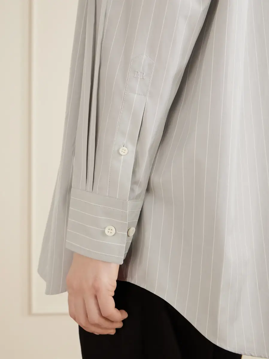 Phoebe Philo Pinstripe cotton-poplin shirt | Thumbnail 5