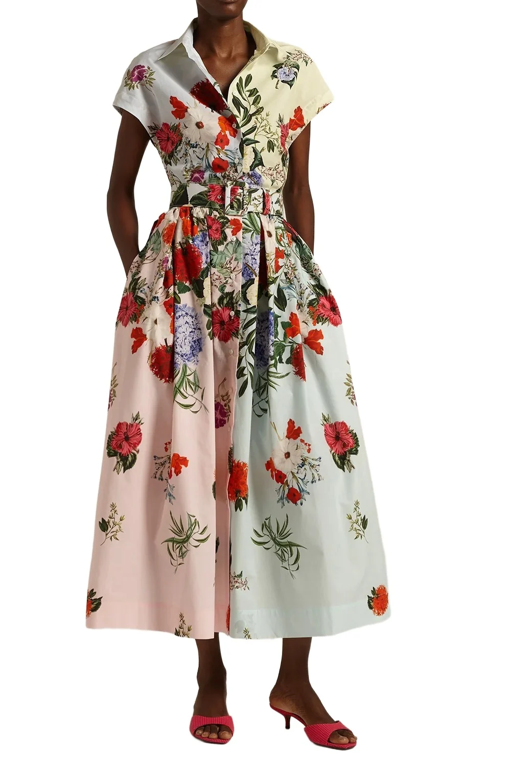 SARA ROKA Edrina Dress - Light Pastel Blue