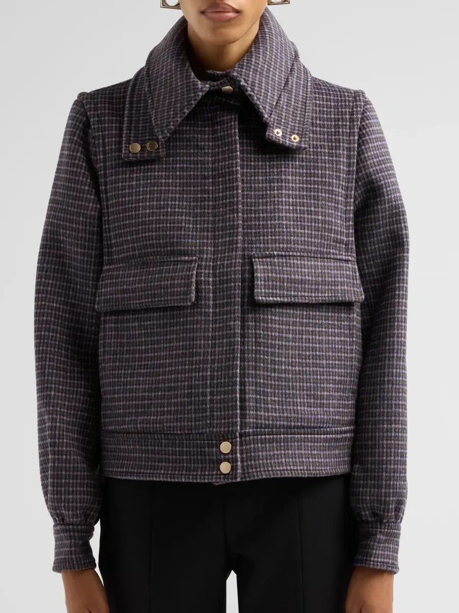 Soia & Kyo Women's Gene Plaid Wool-Blend Jacket | Thumbnail 5