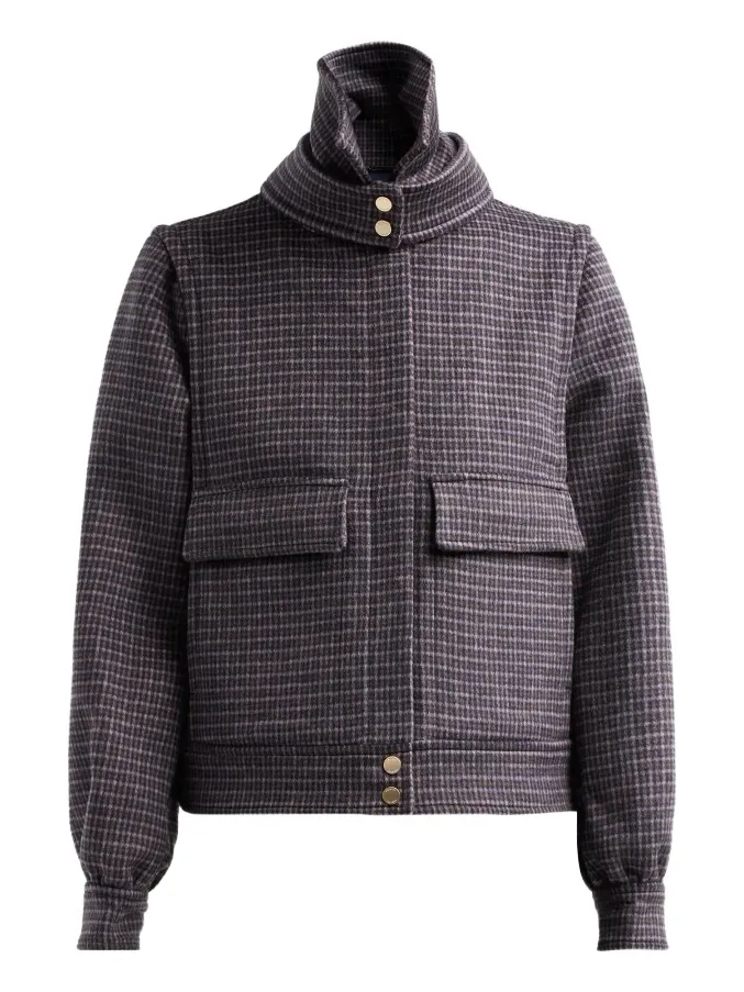 Women's Gene Plaid Wool-Blend Jacket