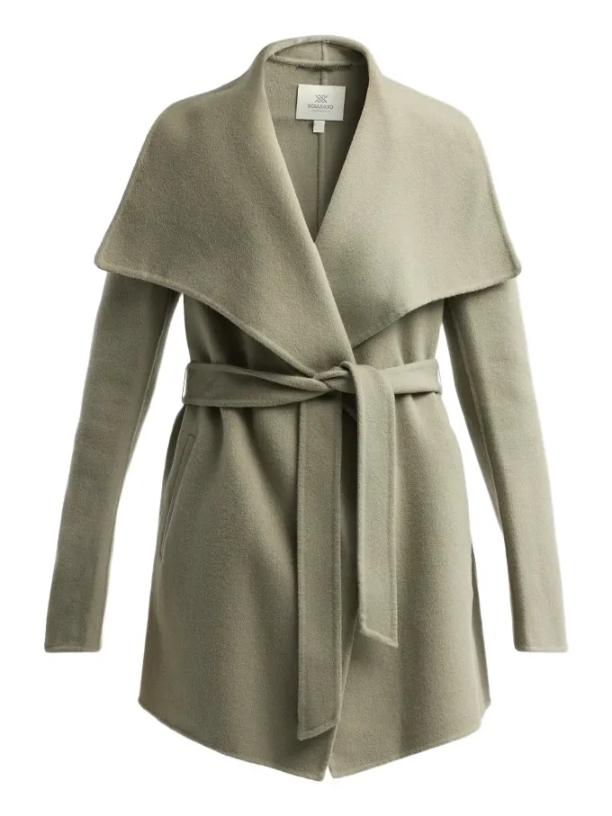 Soia & Kyo Women's Bridgette Double-Faced Wool Wrap Coat