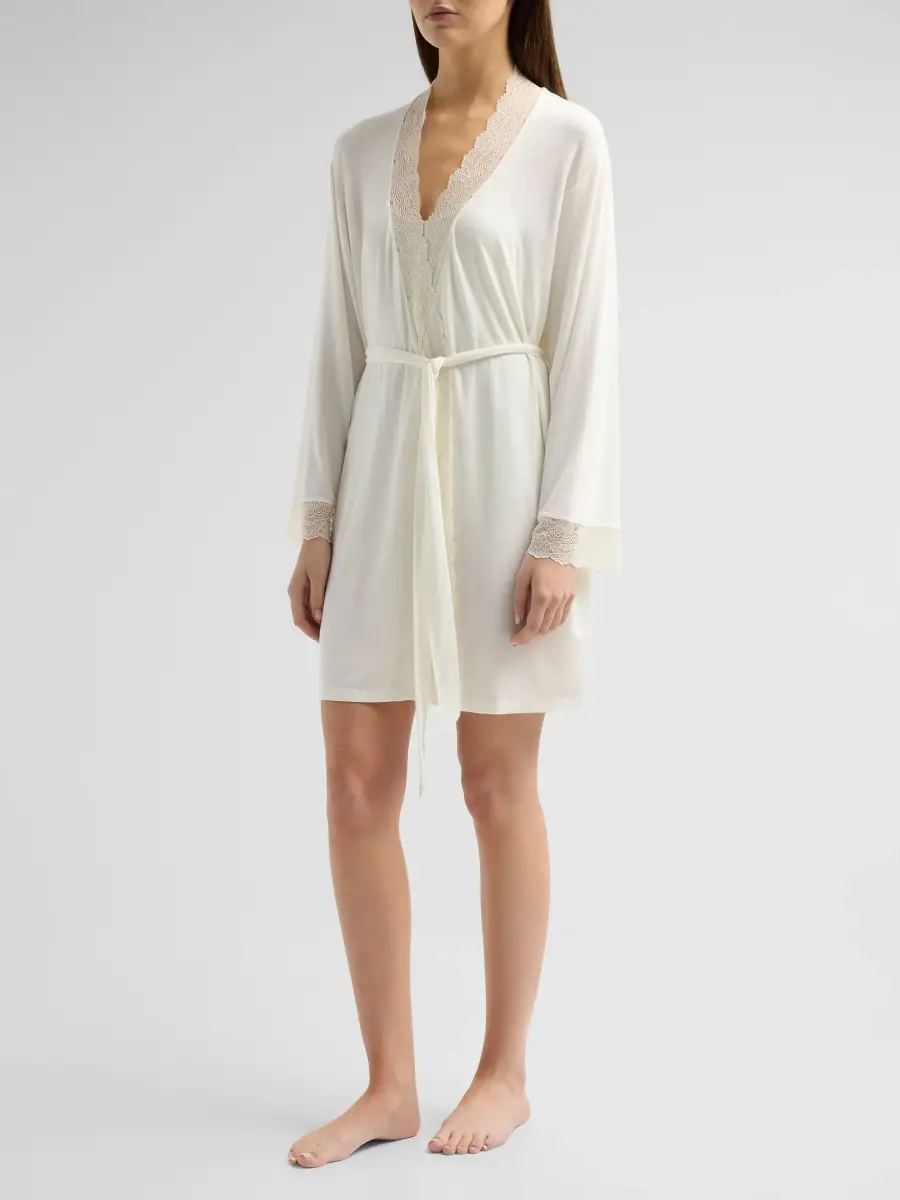 Eberjey Women's Lara Lace-Trimmed Robe | Thumbnail 4 Eberjey Women's Lara Lace-Trimmed Robe | Thumbnail 4