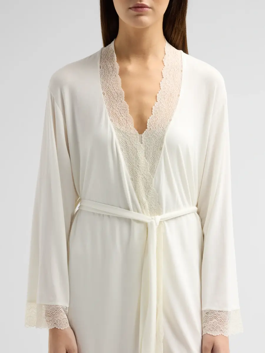Eberjey Women's Lara Lace-Trimmed Robe | Thumbnail 5 Eberjey Women's Lara Lace-Trimmed Robe | Thumbnail 5