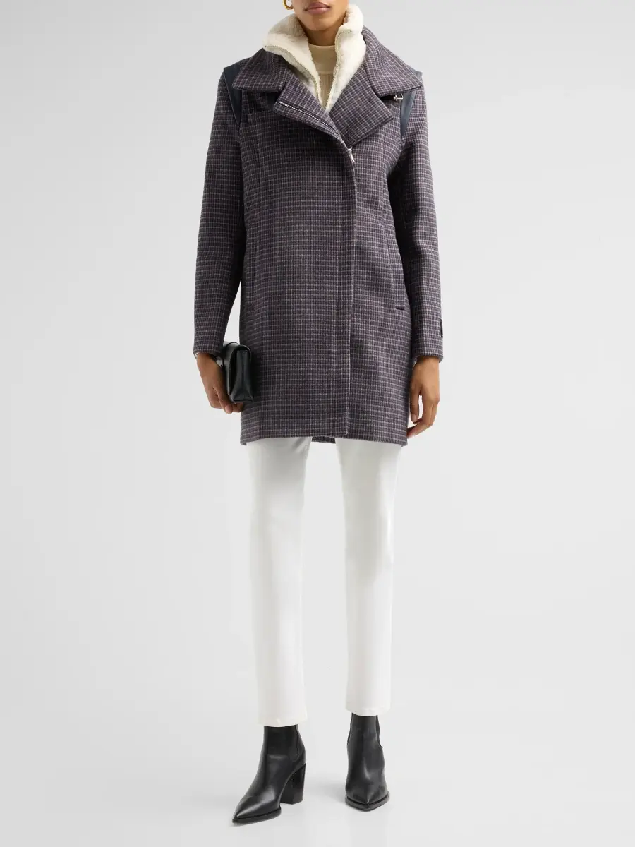 Soia & Kyo Women's Kiana Plaid Wool-Blend Coat | Thumbnail 2