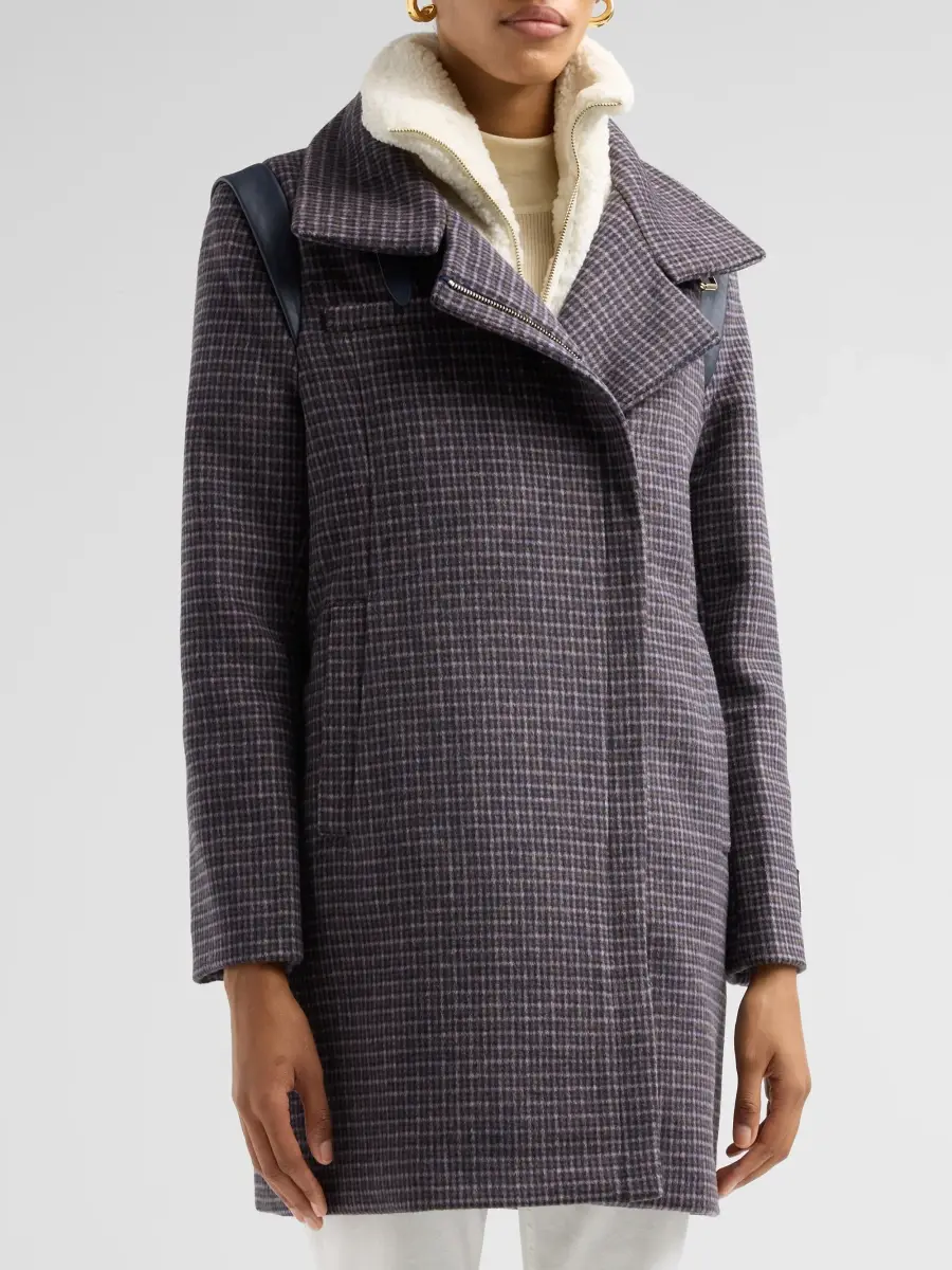 Soia & Kyo Women's Kiana Plaid Wool-Blend Coat | Thumbnail 4