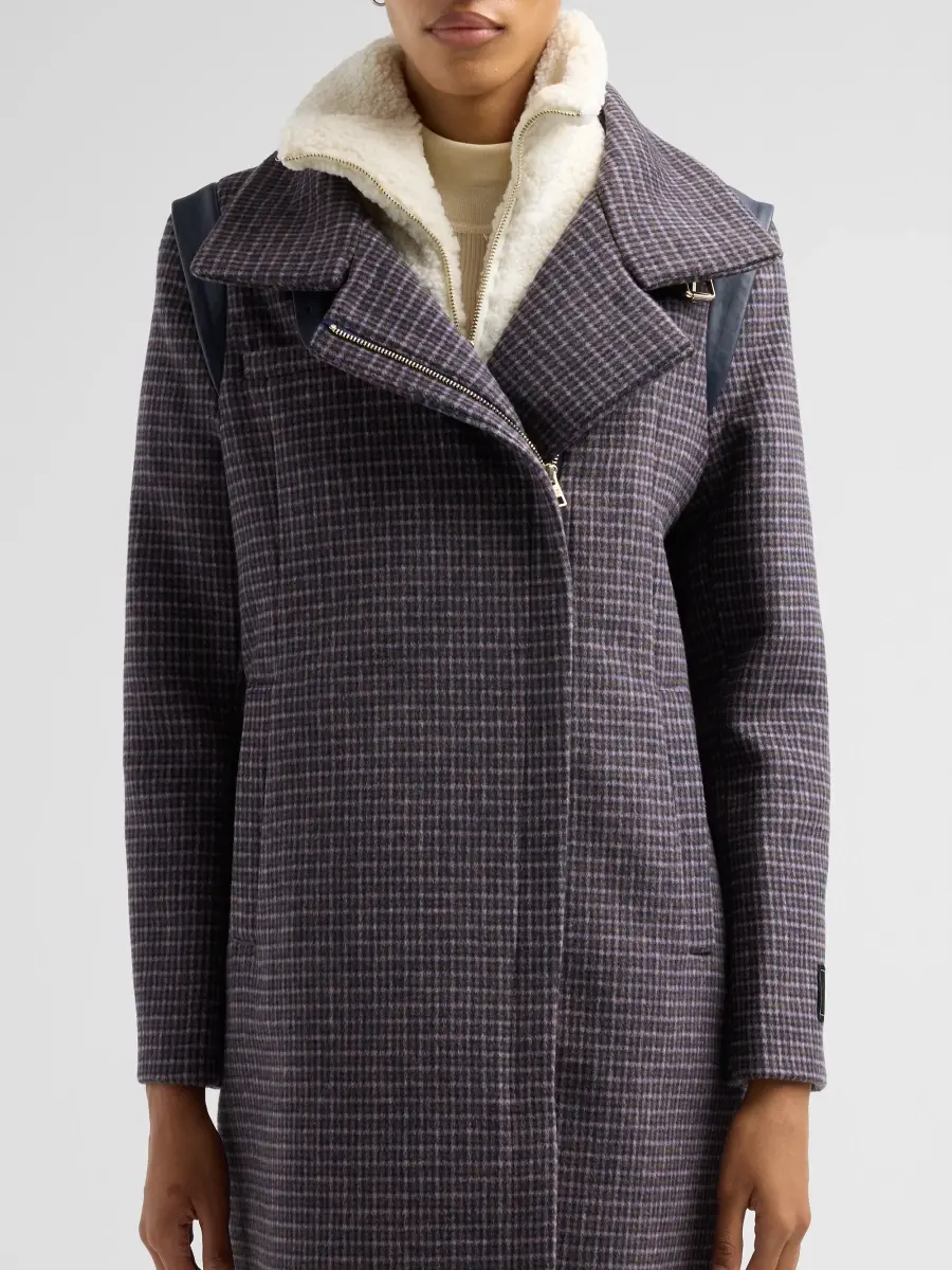 Soia & Kyo Women's Kiana Plaid Wool-Blend Coat | Thumbnail 5