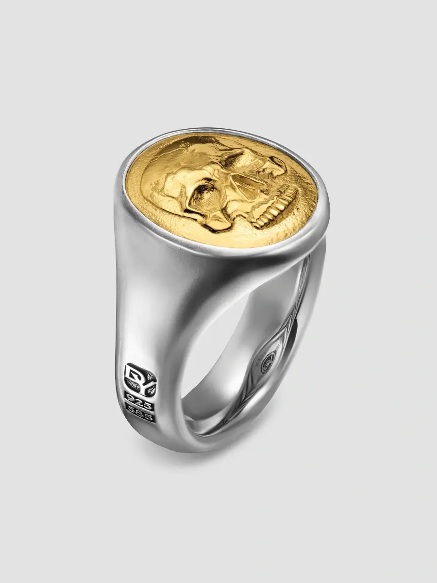 David Yurman Men's Memento Mori Skull Ring in Sterling Silver - Silver | Thumbnail 2 David Yurman Men's Memento Mori Skull Ring in Sterling Silver - Silver | Thumbnail 2