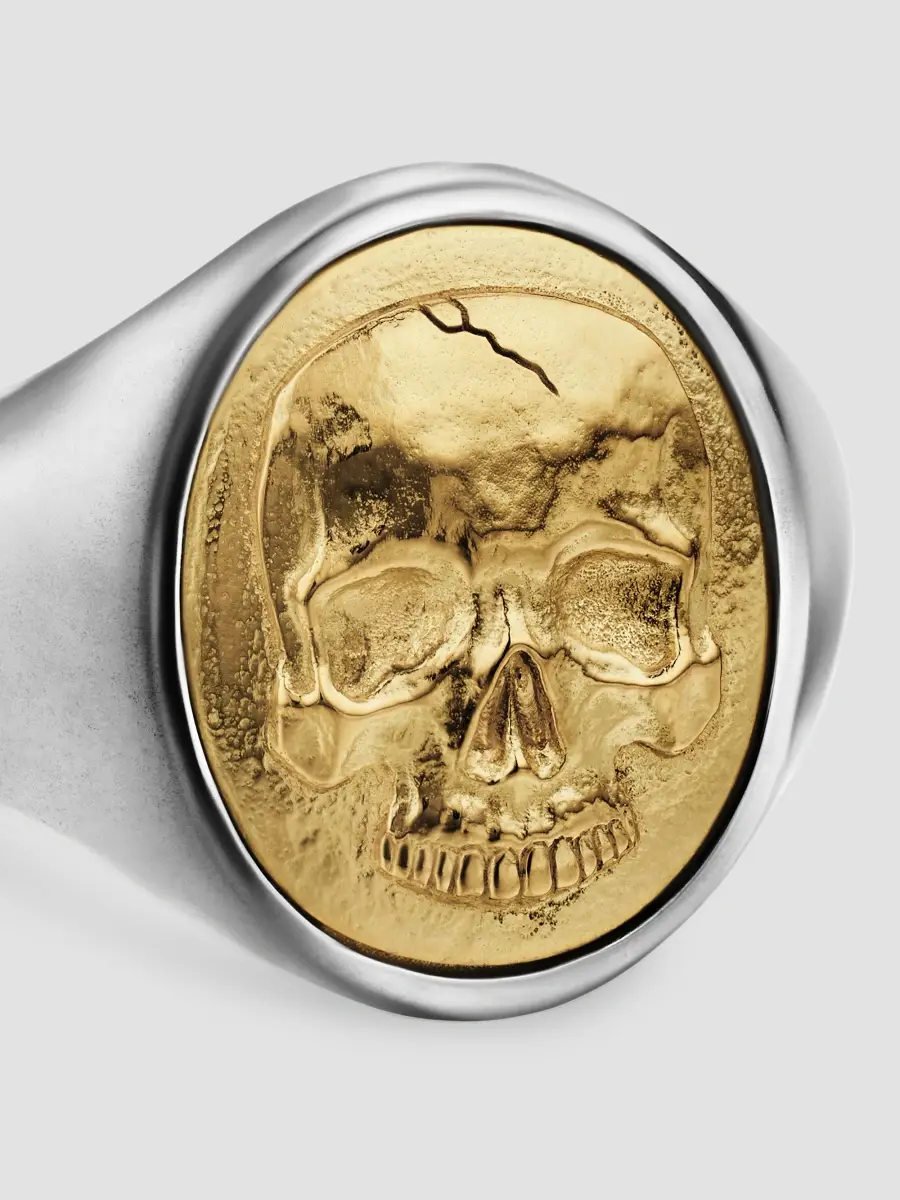 David Yurman Men's Memento Mori Skull Ring in Sterling Silver - Silver | Thumbnail 4 David Yurman Men's Memento Mori Skull Ring in Sterling Silver - Silver | Thumbnail 4