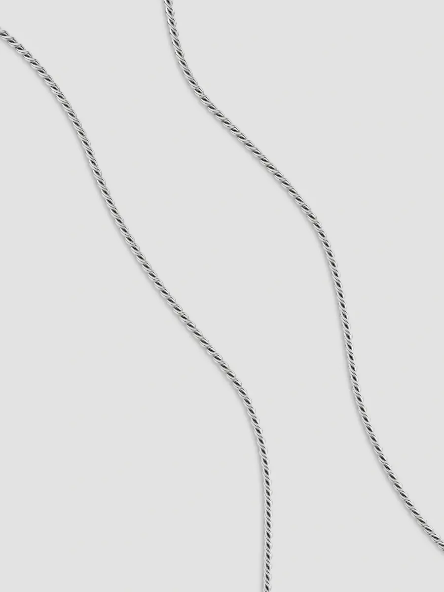 David Yurman Women's Sculpted Cable Chain Necklace in Sterling Silver, 2.7mm | Thumbnail 2 David Yurman Women's Sculpted Cable Chain Necklace in Sterling Silver, 2.7mm | Thumbnail 2