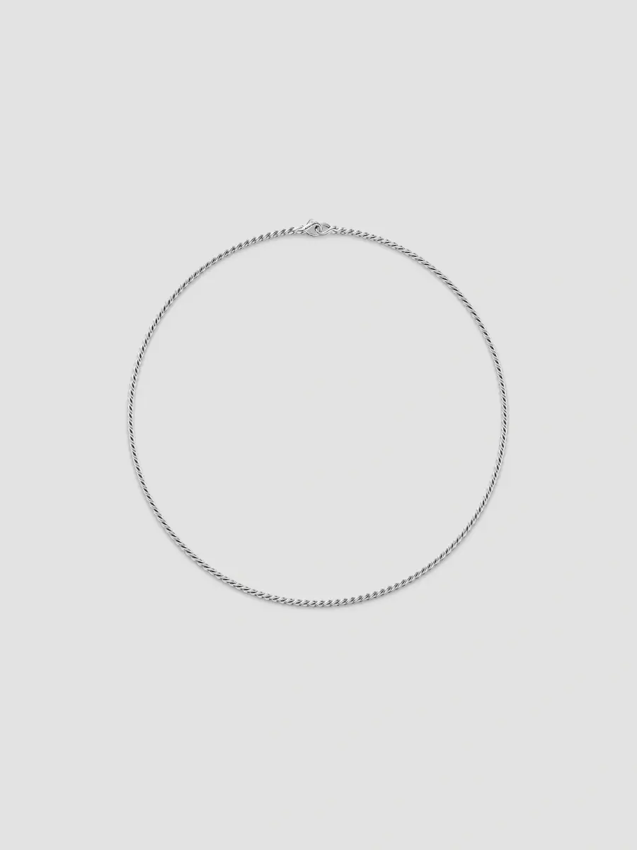David Yurman Women's Sculpted Cable Chain Necklace in Sterling Silver, 2.7mm | Thumbnail 3 David Yurman Women's Sculpted Cable Chain Necklace in Sterling Silver, 2.7mm | Thumbnail 3