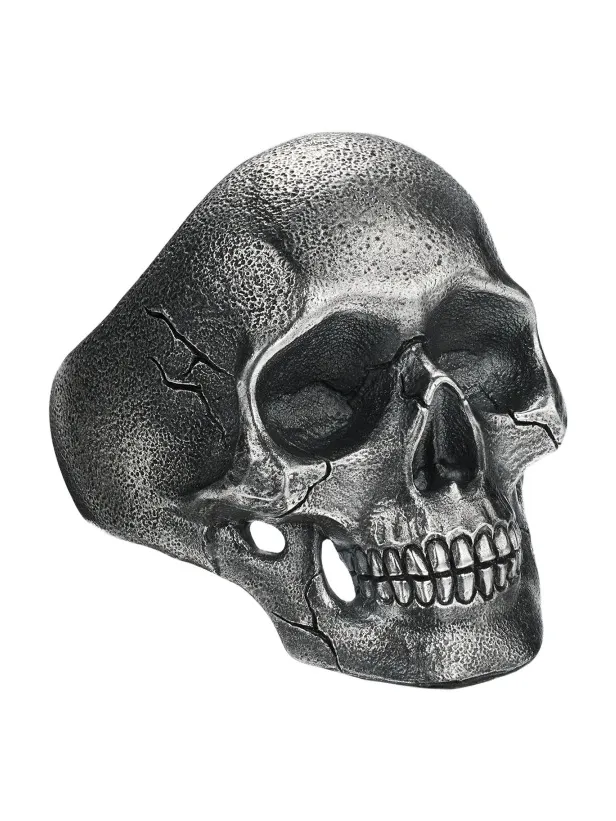 David Yurman Men's Memento Mori Skull Ring in Sterling Silver, 30.5MM