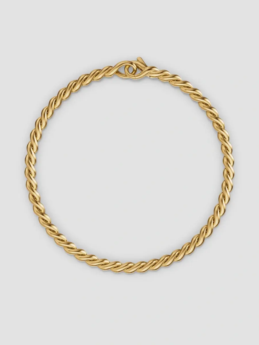 David Yurman Men's Sculpted Cable Chain Bracelet in 18K Yellow Gold, 3.7MM | Thumbnail 3 David Yurman Men's Sculpted Cable Chain Bracelet in 18K Yellow Gold, 3.7MM | Thumbnail 3