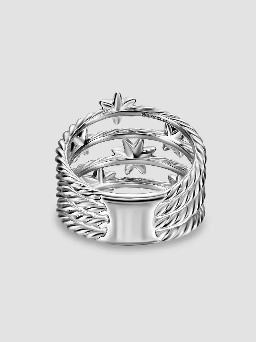 David Yurman Women's Petite Starburst Multi Row Ring in Sterling Silver - Silver | Thumbnail 5