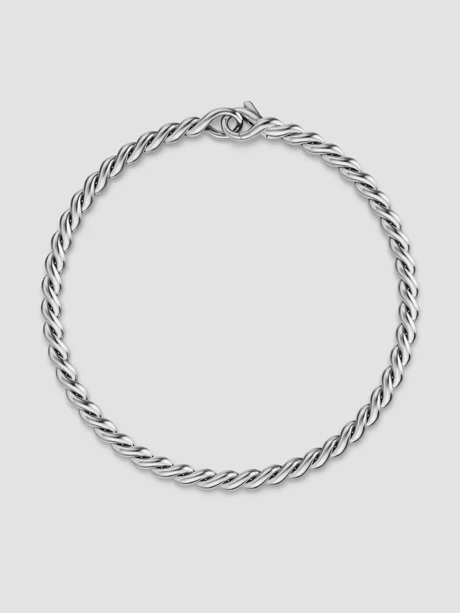 David Yurman Men's Sculpted Cable Chain Bracelet in Sterling Silver, 3.7MM | Thumbnail 3 David Yurman Men's Sculpted Cable Chain Bracelet in Sterling Silver, 3.7MM | Thumbnail 3