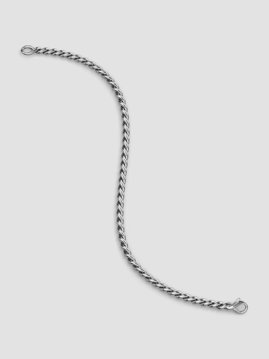David Yurman Men's Sculpted Cable Chain Bracelet in Sterling Silver, 3.7MM | Thumbnail 4 David Yurman Men's Sculpted Cable Chain Bracelet in Sterling Silver, 3.7MM | Thumbnail 4