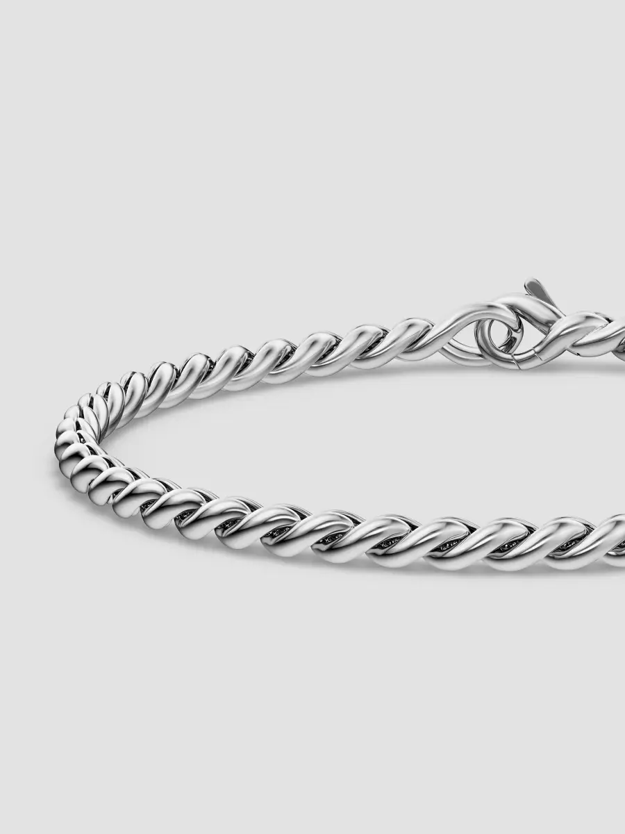 David Yurman Men's Sculpted Cable Chain Bracelet in Sterling Silver, 3.7MM | Thumbnail 5 David Yurman Men's Sculpted Cable Chain Bracelet in Sterling Silver, 3.7MM | Thumbnail 5
